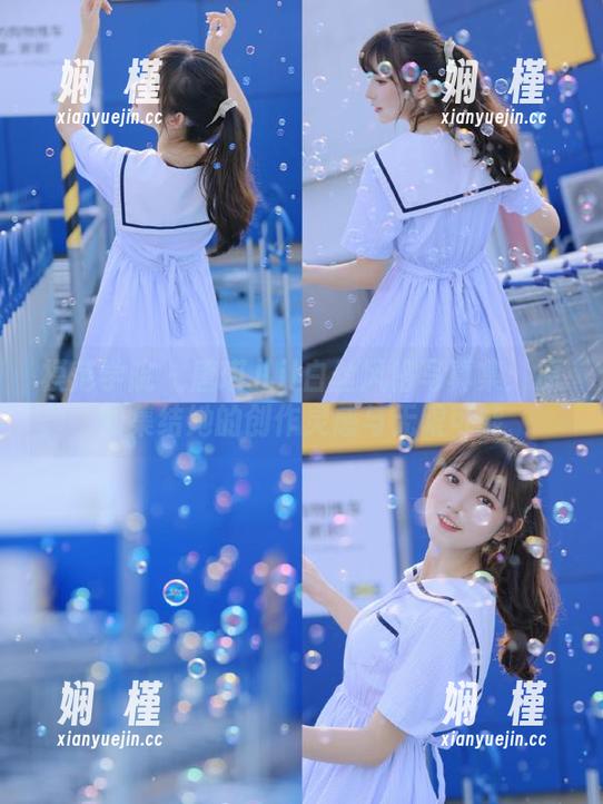 模范学院 - 唐琪儿il白丝风格写真集：原图集结她的创作灵感与无限可能