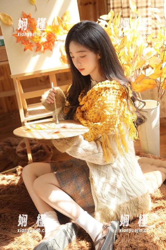 袜涩-脸脸 袜涩 - 脸脸倾情打造的全套写真,紧身裙勾勒动人与美好